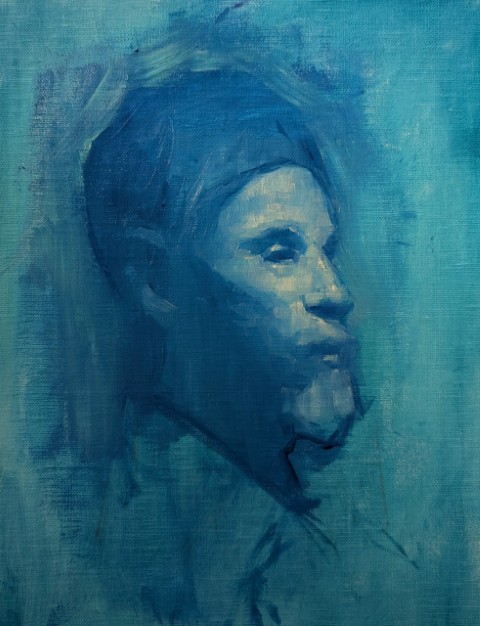Seeker — oil on canvas panel, 2025